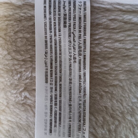 Abercrombie and Fitch xs rancher coat heavy faux suede shearling fur oversized - Picture 5 of 6